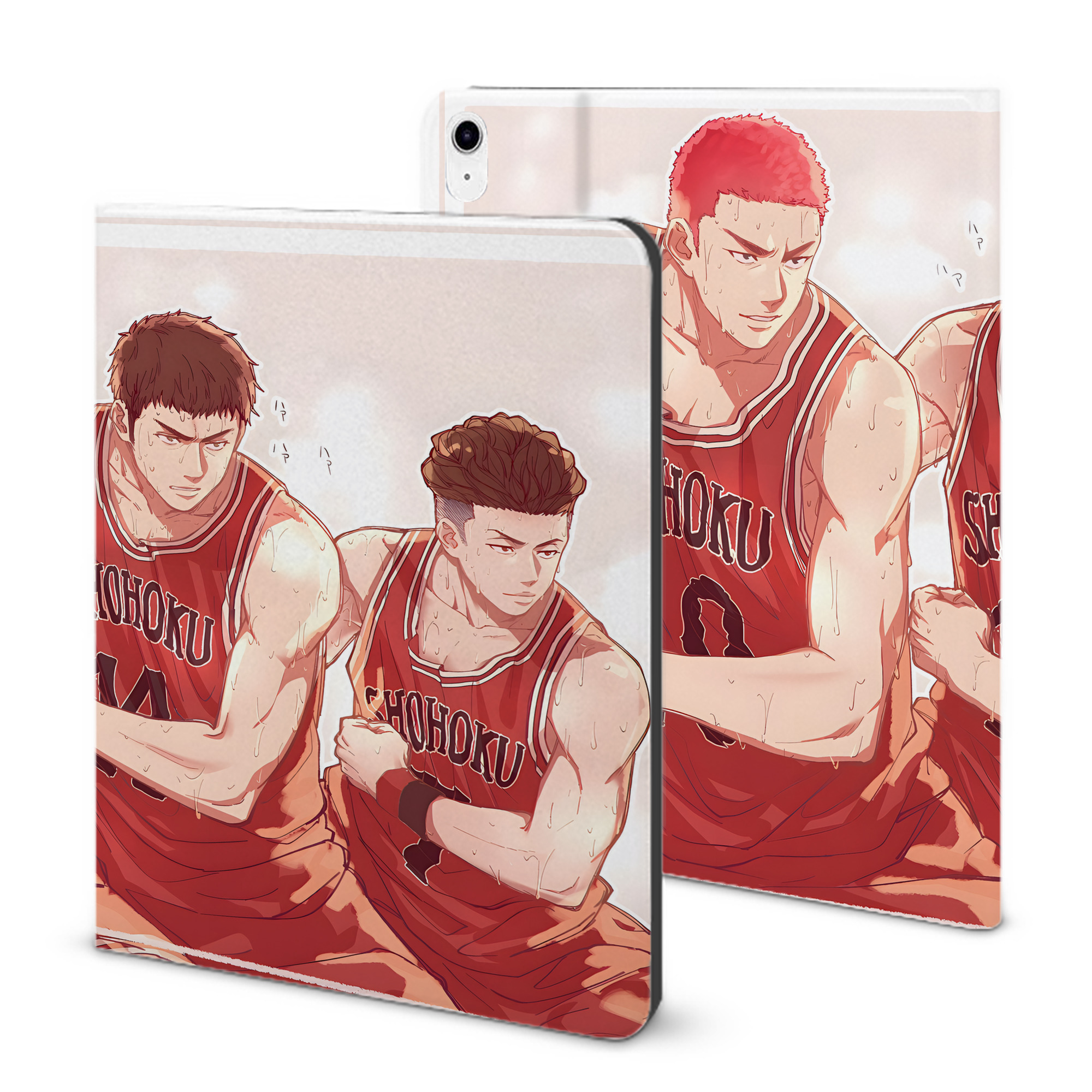 （画像用） SLAM DUNK／スラムダンク IPad ケース ブック型 PUレザー TPU 耐衝撃 軽量 薄型 ペン収納なし 全面保護 IPad 各モデル対応